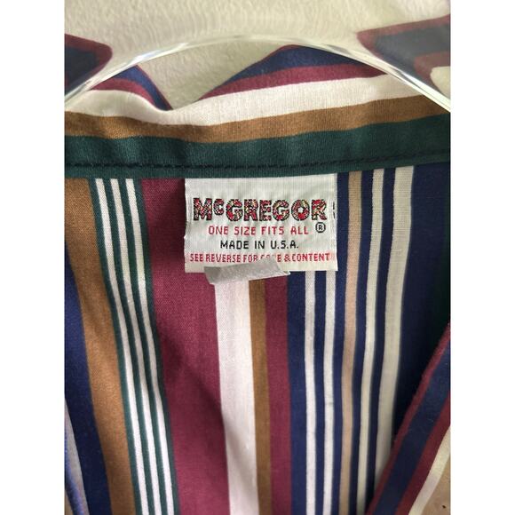 Vtg McGregor men’s house coat robe striped belted 
Lightweight one size - Picture 3 of 4